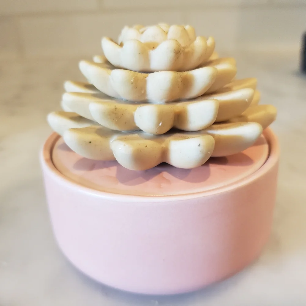 Ceramic Passive Scent Diffuser With Corded Lid